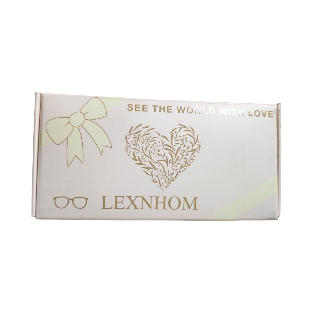 LEXNHOM Blue Light Blocking Glasses Set Blue Grey Frames NWT New In Gift Box